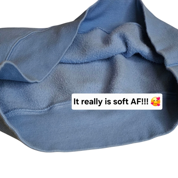 TNA Cozy AF Blue Fleece Academia V-neck Vest size small - Picture 4 of 9